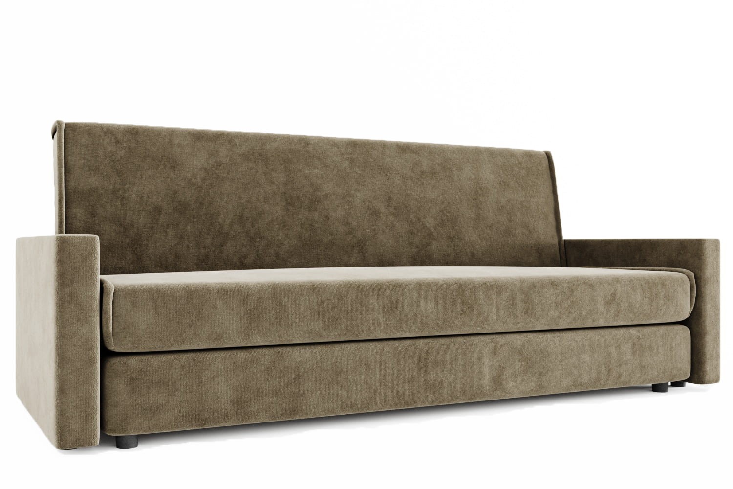 Диван прямой Ретро с ножками-кубышками Ш-2100 х Г-920 х В-920 мм/Спальное место Ш-1900 х Г-1250 мм