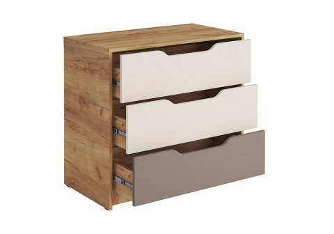 Комод Rich дуб крафт золотой / миндаль / глиняный серый