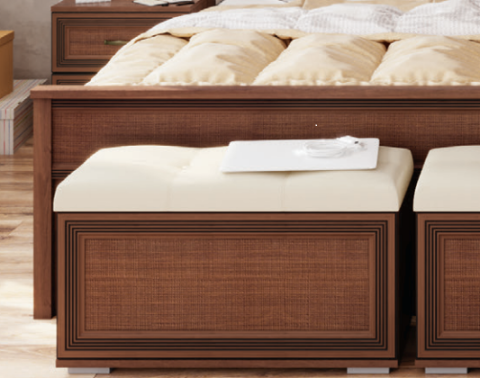 Банкетка с отсеком для хранения Ливорно ЛБ-20, орех